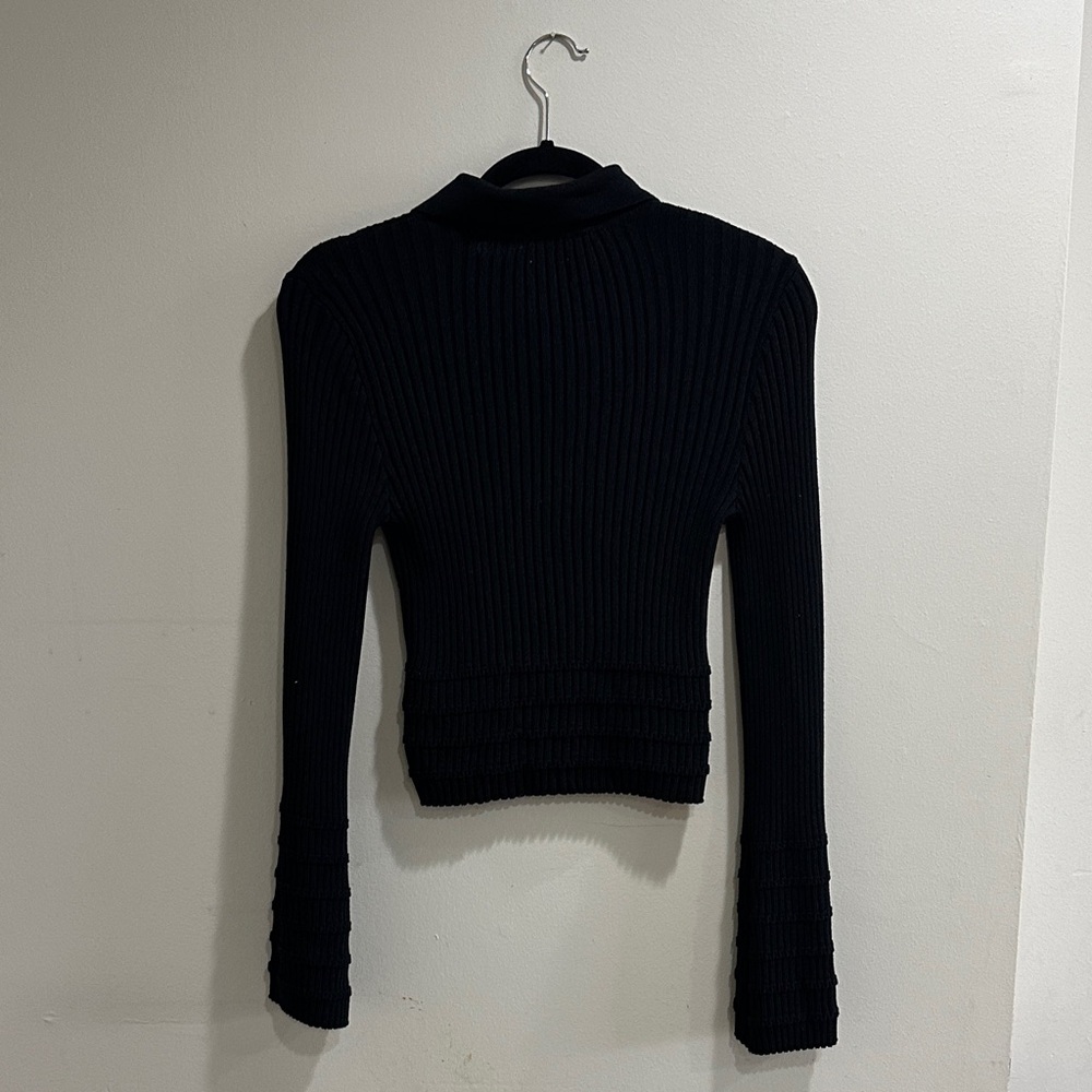 Maeve  by Anthropologie Black Knit Top - Picture 7 of 12